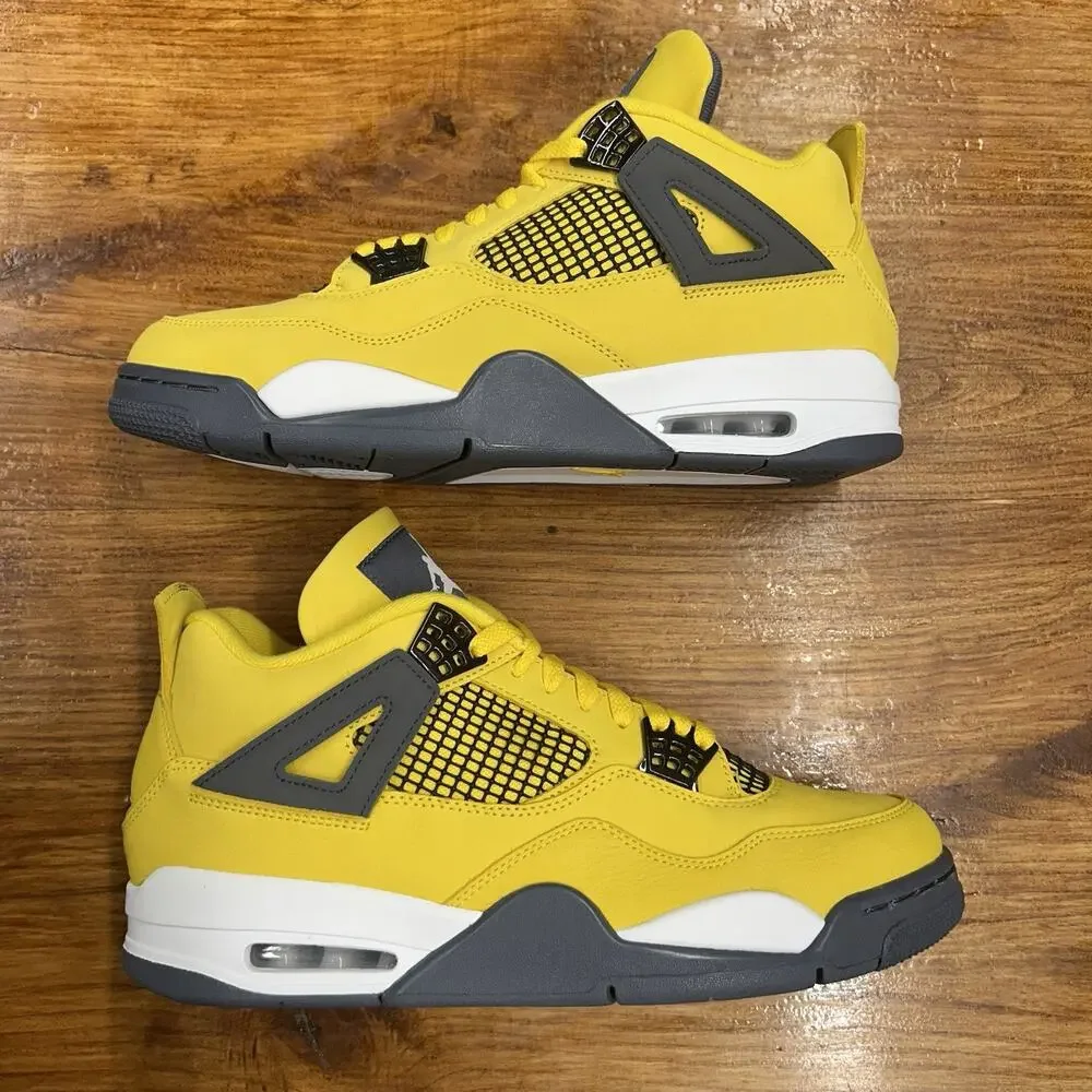 Size 12 - Jordan 4 Retro Mid Lightning Worn Once